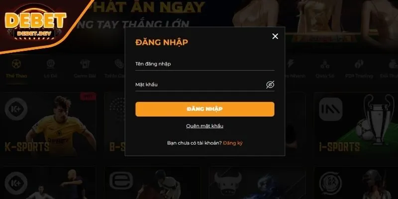 Login qua ứng dụng điện thoại